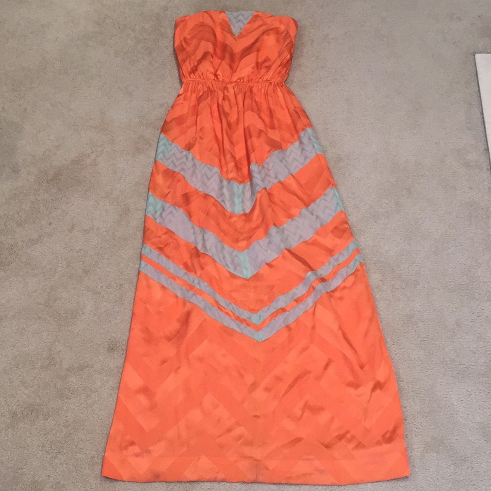 Orange maxi dress